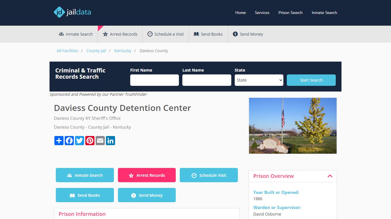 Daviess County Detention Center Inmate Search, Mugshots, and Visitation